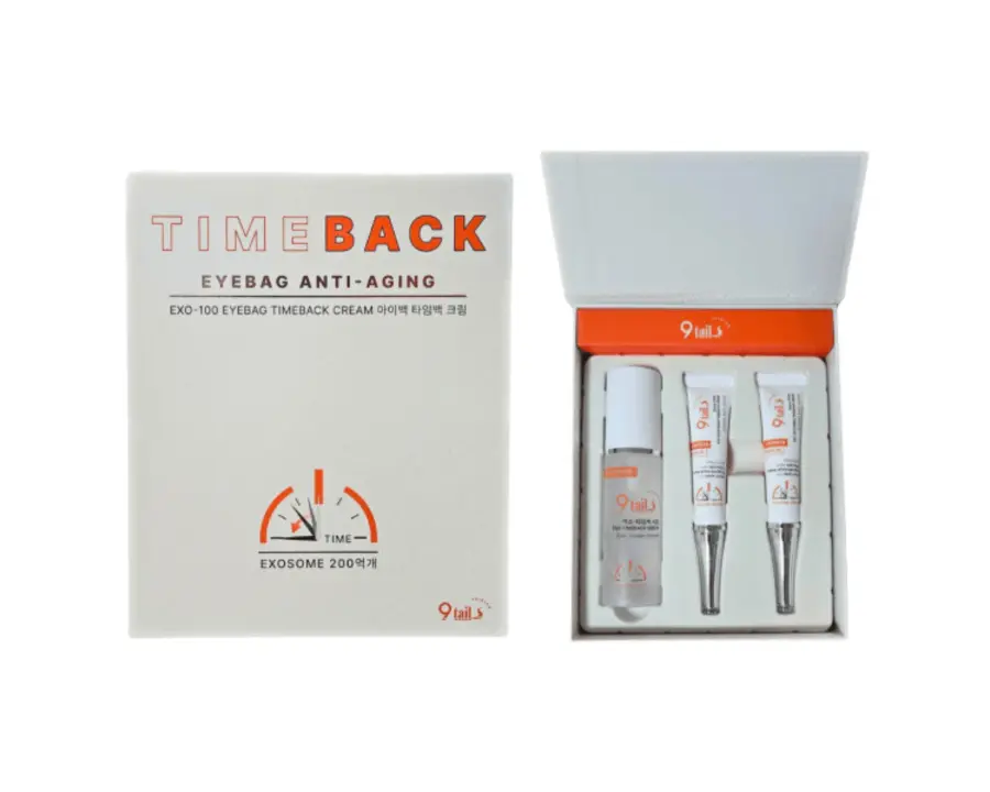 15345-nine tails time back exo-100 eyebag anti-aging cream 2x15ml+60ml